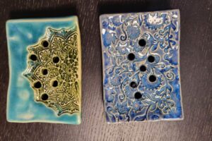 Ceramiczna mydelniczka z wyborem wzoru (FB)