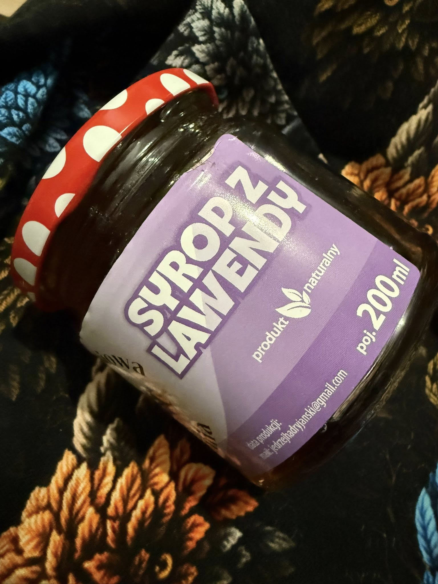 SYROP Z KWIATÓW LAWENDY